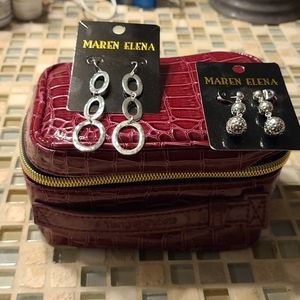 Travel case and earrings